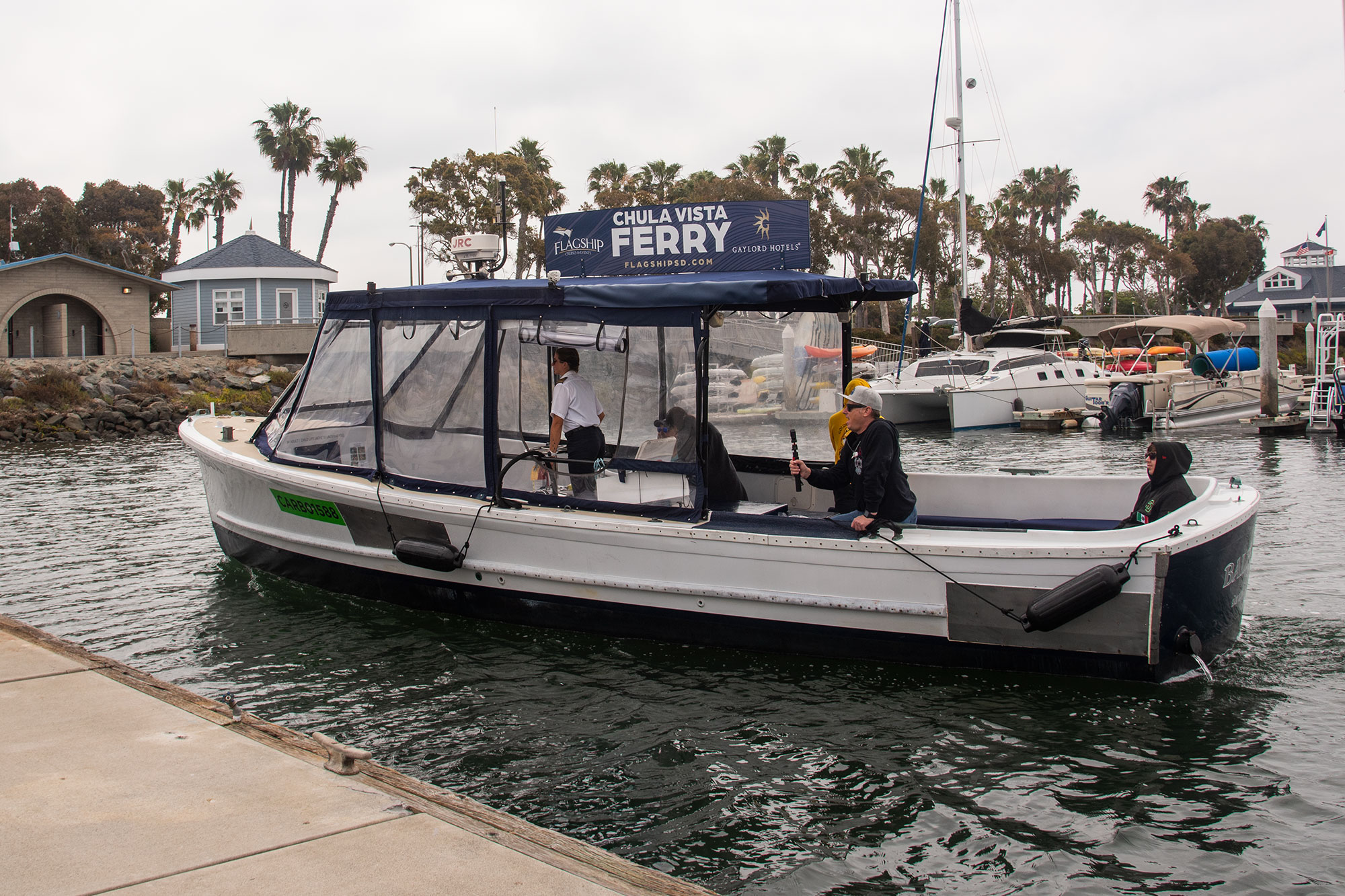 Chula Vista–Downtown Ferry approaching the Chula Vista Landing