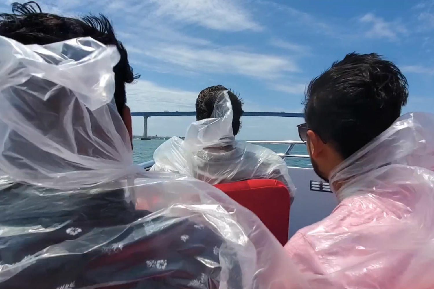 Guests on the Patriot at full speed