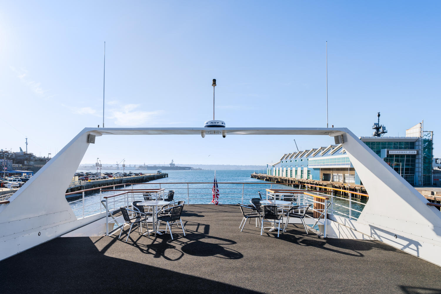 Top Deck – Aft View | Ideal spot for water and city views.