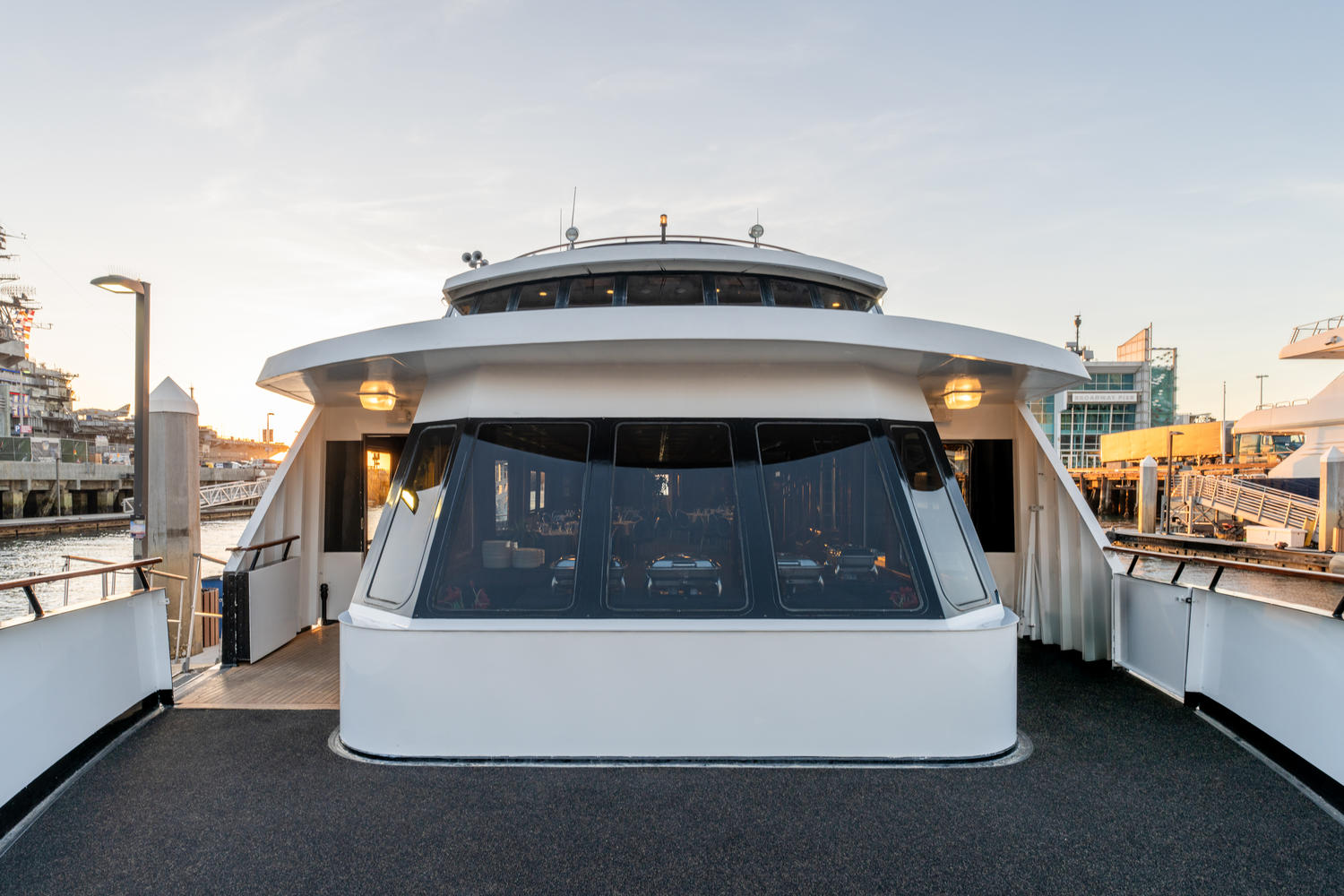 Main Deck Bow – Aft View | Great for intimate gatherings.