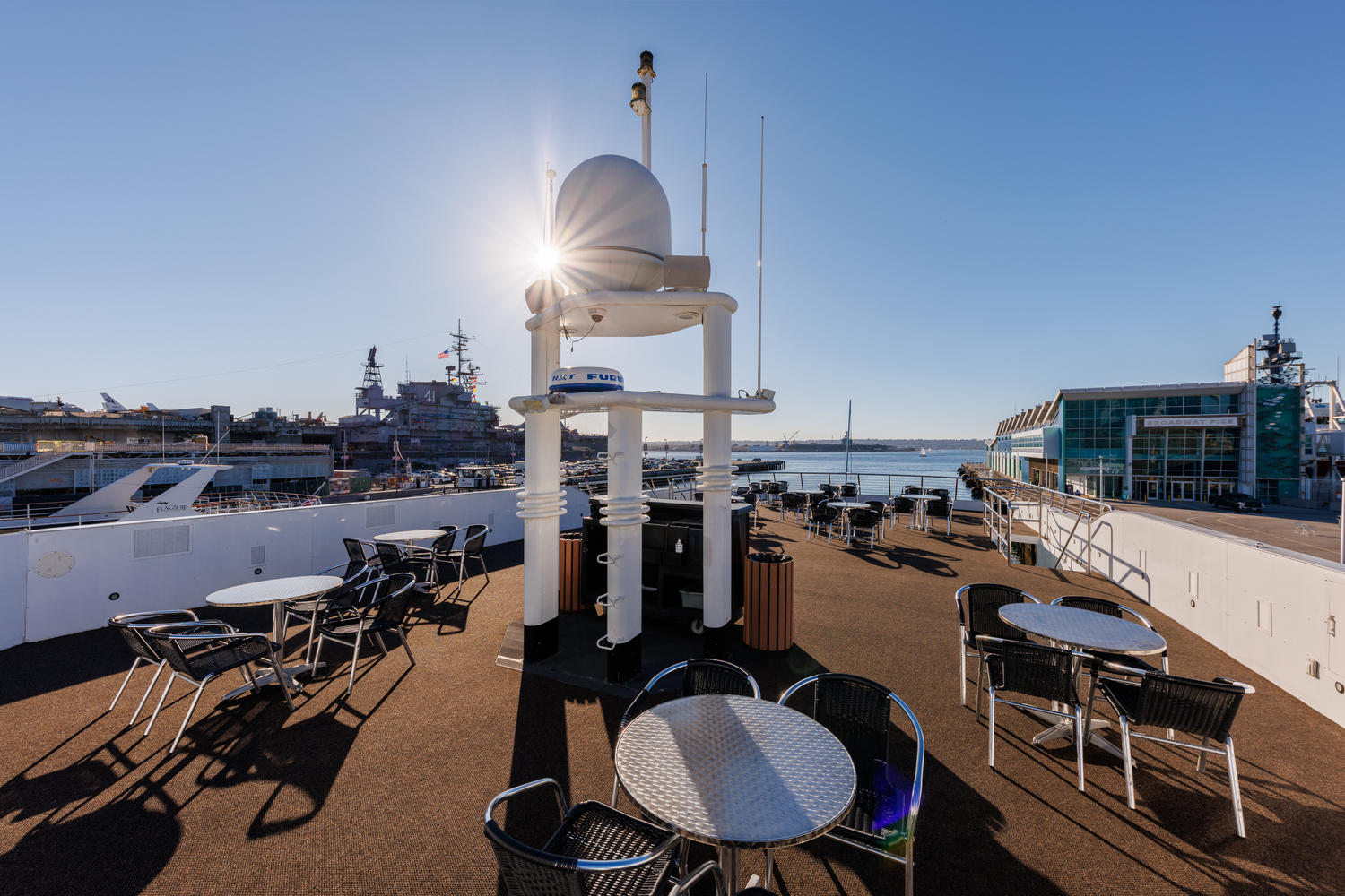 Top Deck – Aft View | Expansive open-air seating.