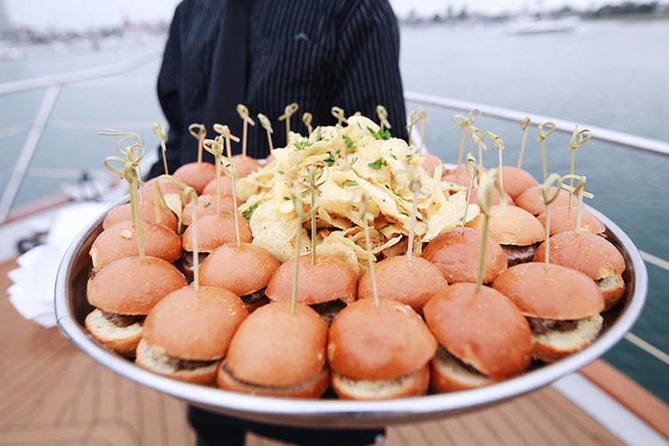 Gourmet mini burgers