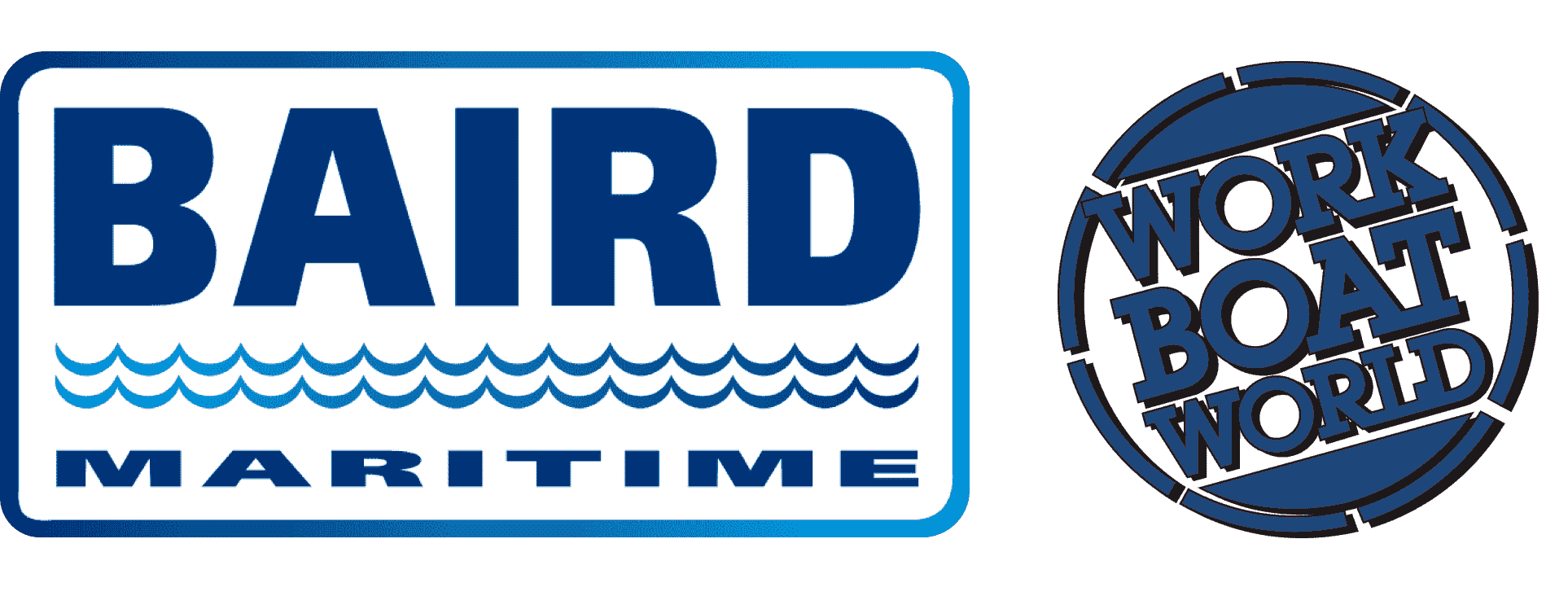 Baird Maritime and Work Boat World logos in blue.