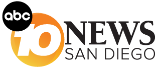 ABC 10 News San Diego logo with orange and black text.