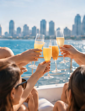 Champagne Toast after Pilates