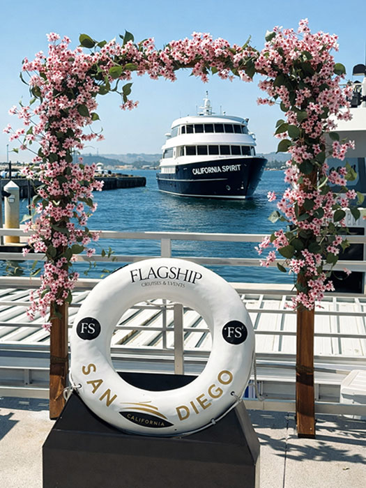 our cherry blossom arch—created especially for Mother’s Day